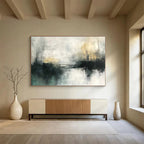 Gray and White Abstract Landscape with Subtle Tones Abstract Painting ABS355