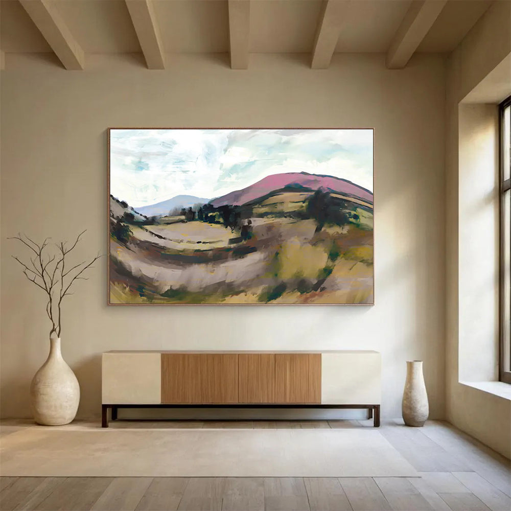 Colorful Mountain Abstract Painting for Adventure - Themed Spaces YHT126