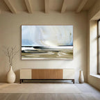 Coastal Abstract Painting for Beachfront Retreats YHT116