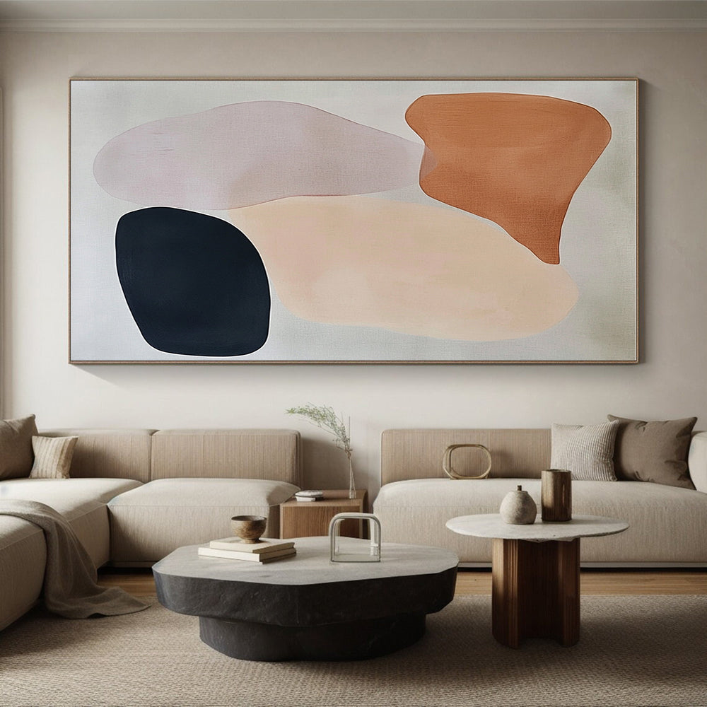 Pastel - Shaped Abstract Painting with Soft Forms WINK851