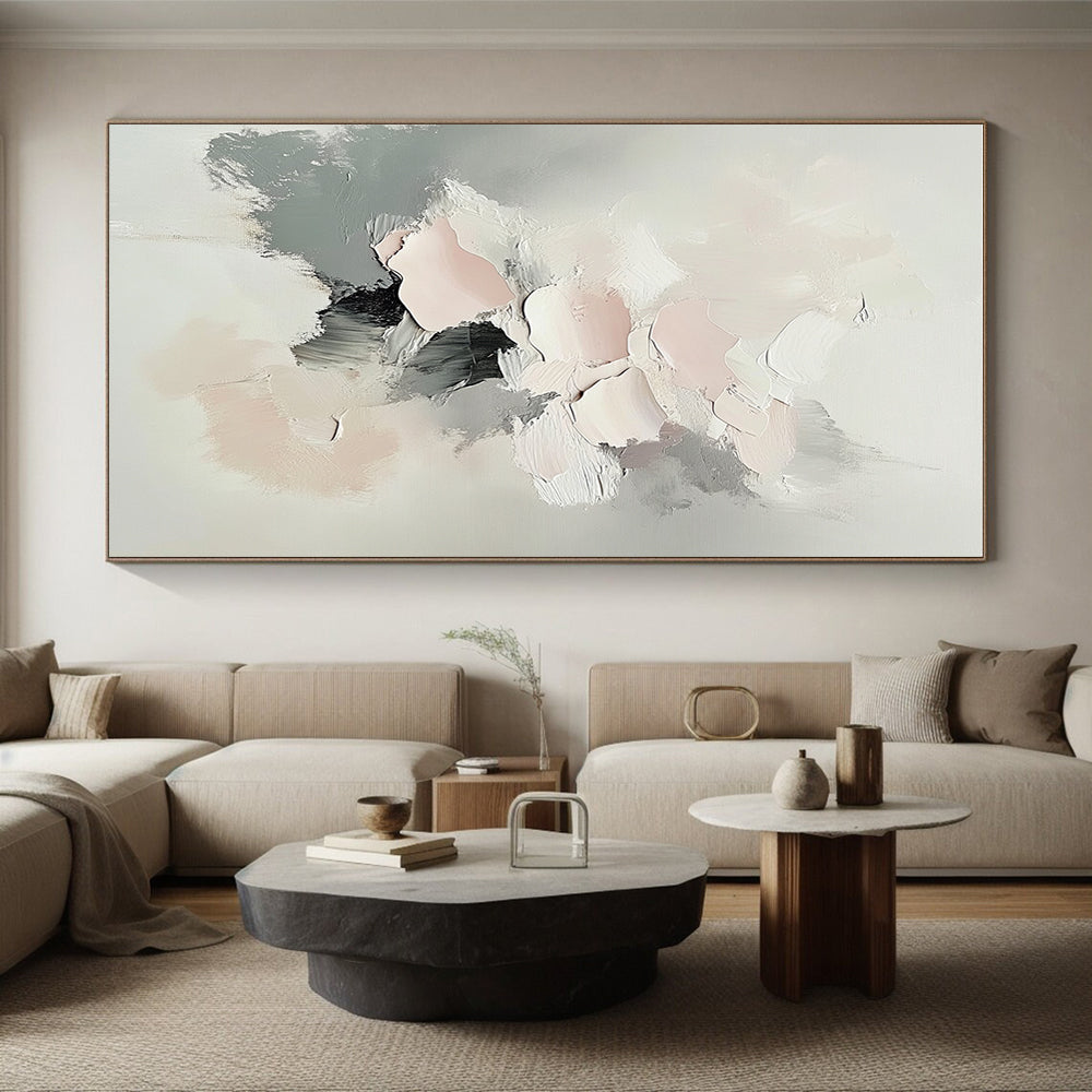 Pastel Abstract Flower Painting with Delicate Charm WINK766