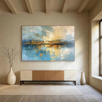 Cityscape Abstract Reflection Painting for Urban Lofts YHT049