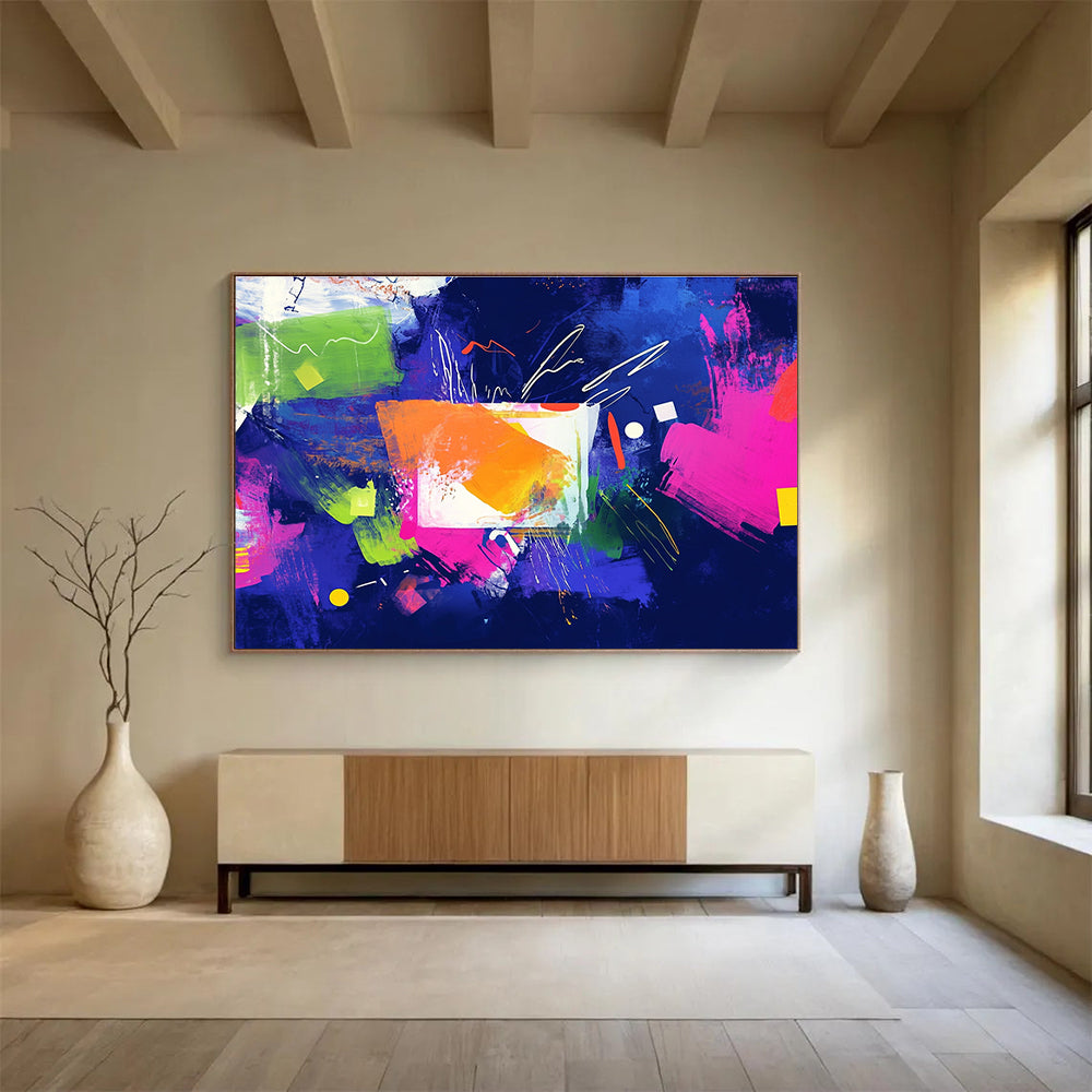 Vibrant Color Block Abstract  Bold and Energetic ABS052