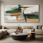 Minimalist Line Abstract Painting with Subtle Tones WINK817