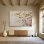 Pastel Petal Abstract Painting for Feminine Salons YHT177