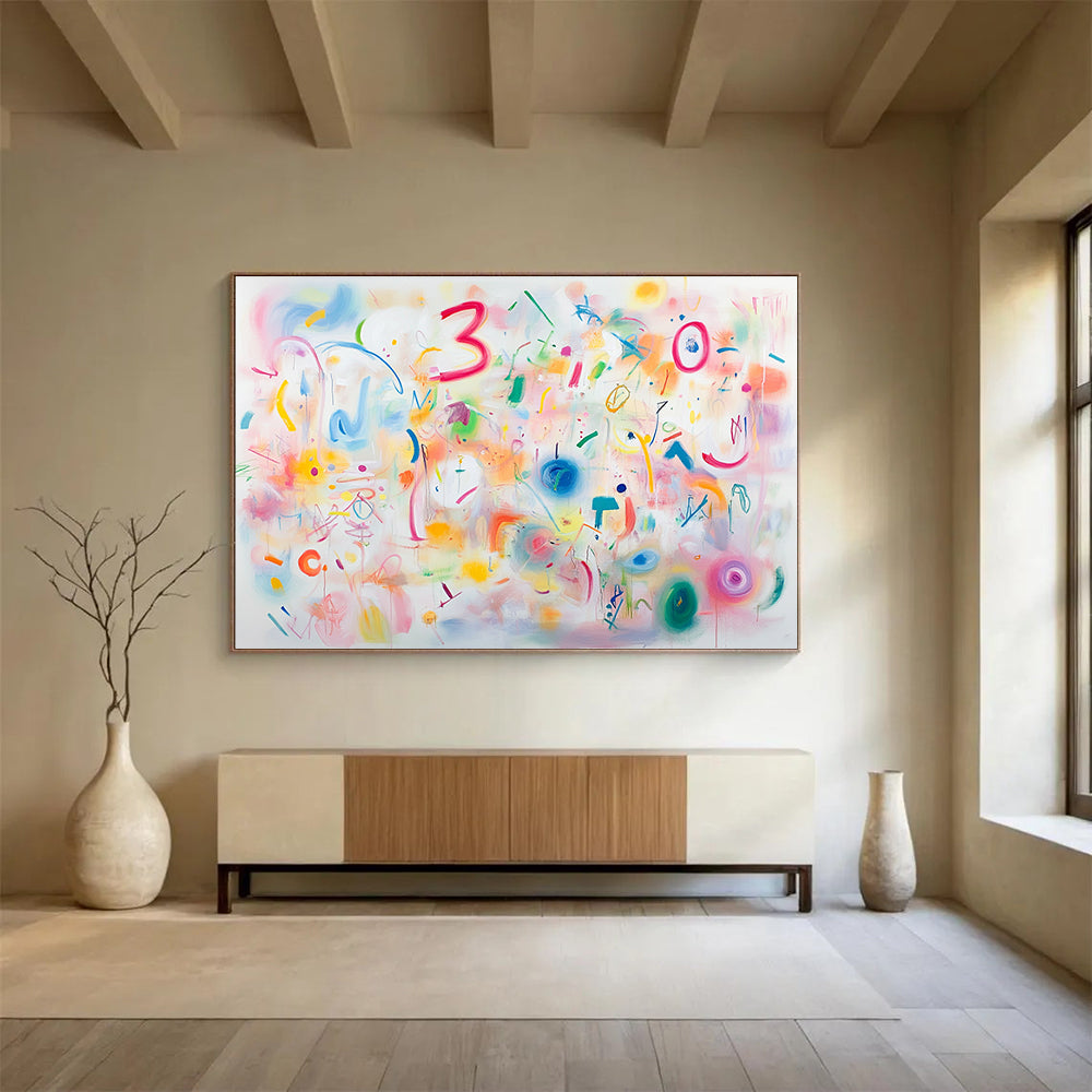 Playful Colorful Abstract Doodles  Whimsical Creativity ABS067