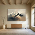 Misty Mountain Abstract Painting with Majestic, Ethereal Beauty ABS459