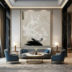 Subtle Textured Neutral Abstract Painting for Timeless Decor HENG237