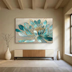 Blue Lotus with Gold - Elegance and Spirituality ABS015
