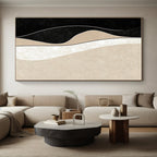 Curved Neutral Shapes Abstract Painting with Elegant Simplicity WINK098