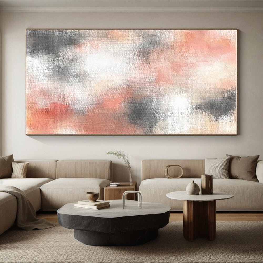 Soft - Blended Abstract Painting with Muted Tones WINK872