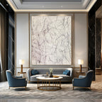Tangled Black Lines Abstract Expressionist Painting for Bold Interiors GAB1531