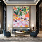 Fig Still Life Abstract Painting for Gourmet Kitchens HENG437
