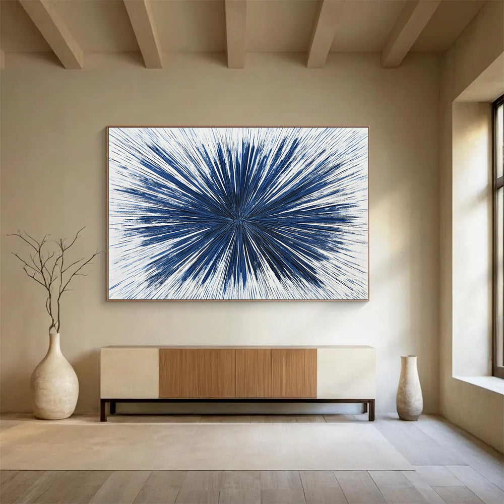Blue Radial Lines - Dynamic Simplicity ABS022