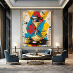 Colorful Hourglass Abstract Painting for Creative Time - Themed Studios GAB1269