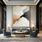 Abstract Mountain Scene Painting for Adventure - Themed Home Decor GAB1228