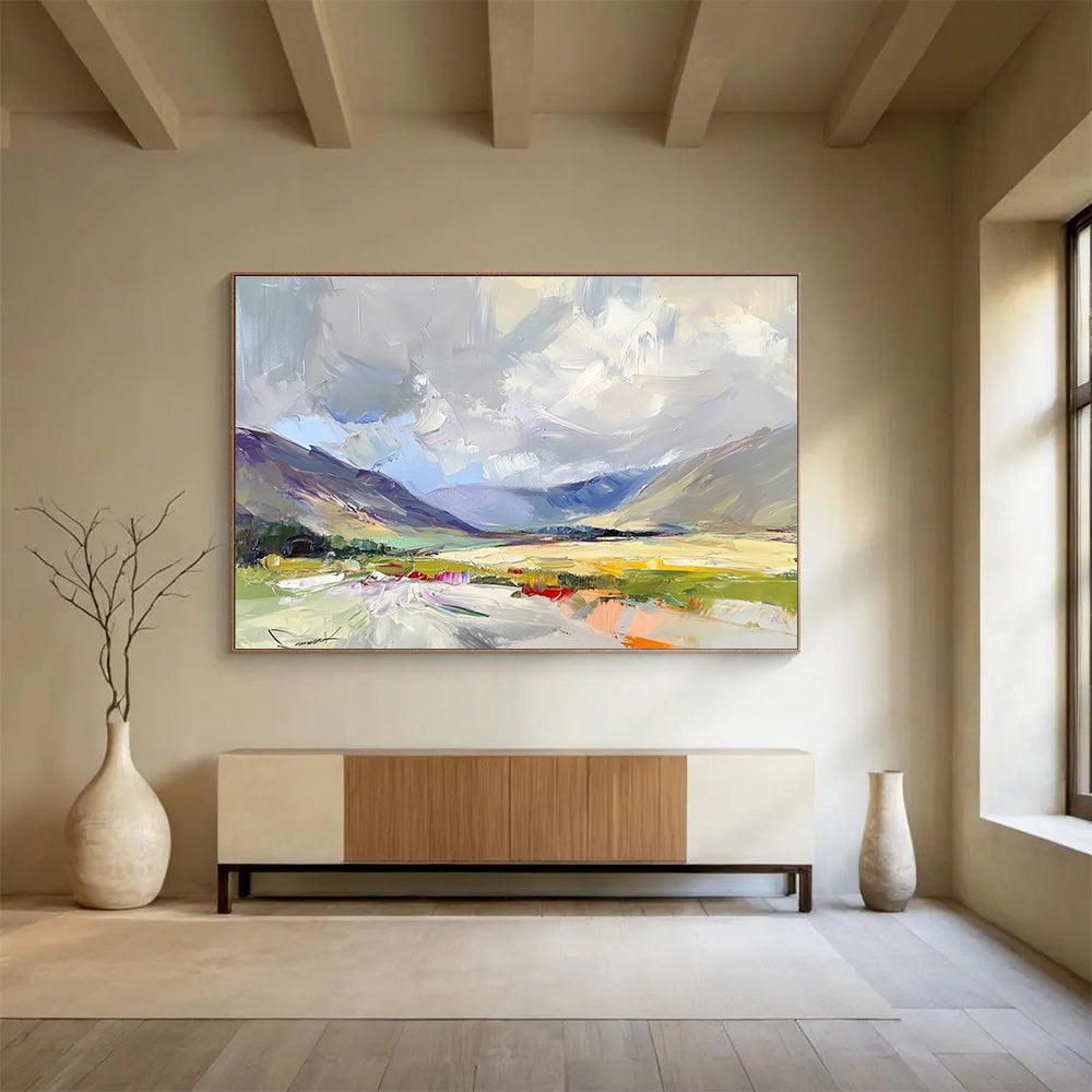 Abstract Mountain Landscape  Expressive Terrain ABS064