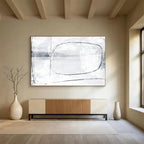Minimalist Line Abstract Painting for Modern Offices YHT140