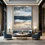 Coastal Abstract Painting for Relaxing Beach Houses GAB0804