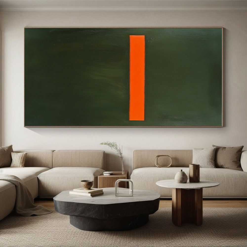 Minimalist - Striped Abstract Painting with Bold Contrast WINK857