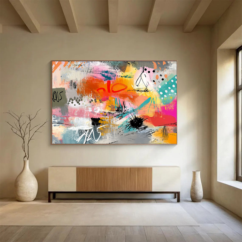 Colorful Graffiti - Style Abstract  Urban Creative Energy ABS098