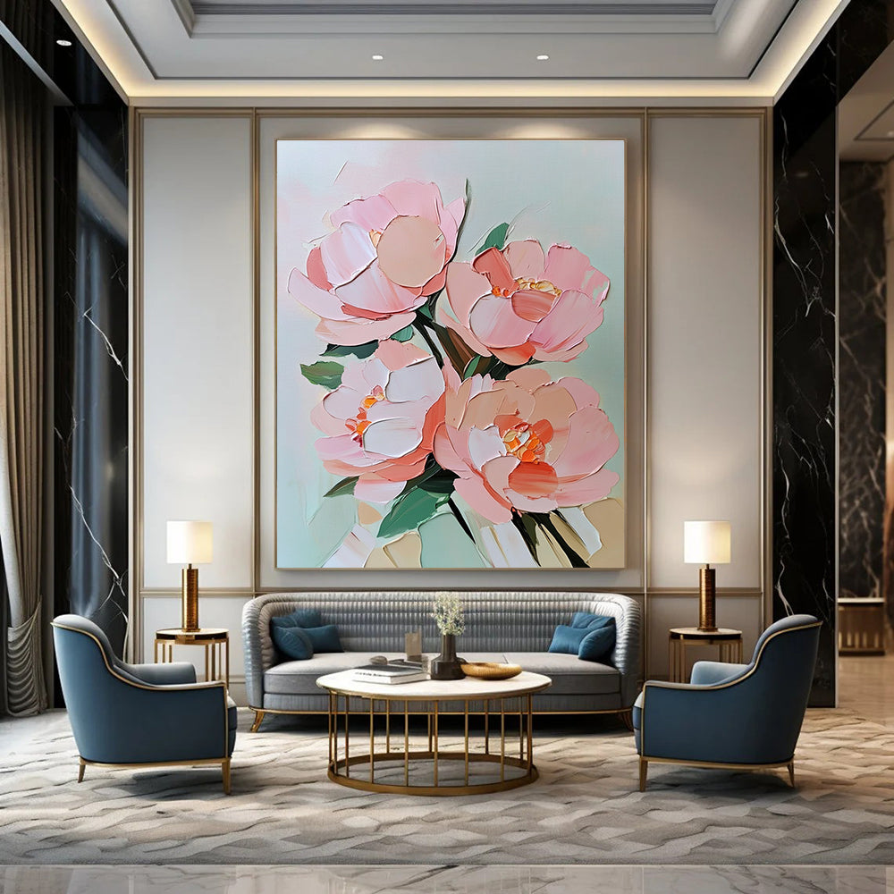 Another 3D Pink Flower Bouquet Artistic Painting for Romantic Interiors GAB1458