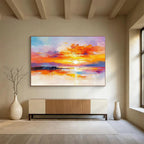 Colorful Sunset Abstract - Emotion in Hues ABS014