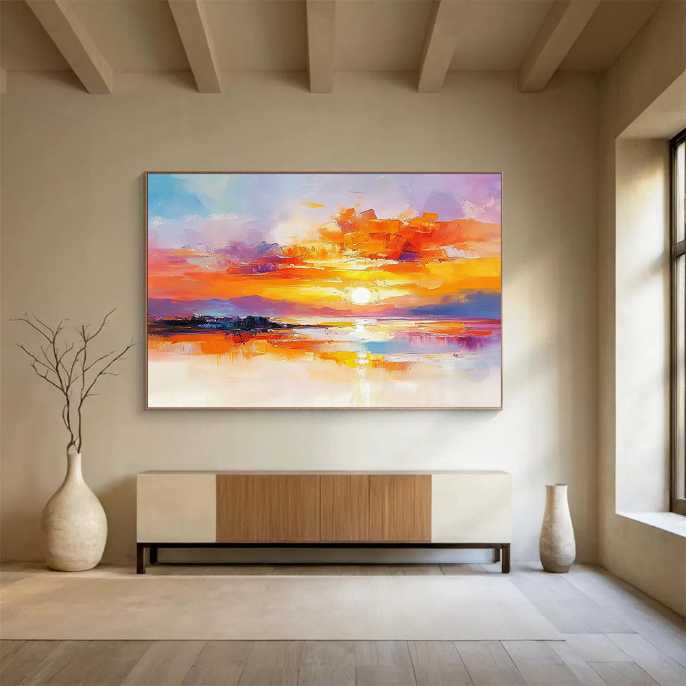 Colorful Sunset Abstract - Emotion in Hues ABS014