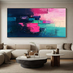 Colorful Block Abstract Painting with Vibrant Energy WINK461