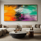 Vivid Color Palette Abstract Painting with Joyful Vibes WINK797