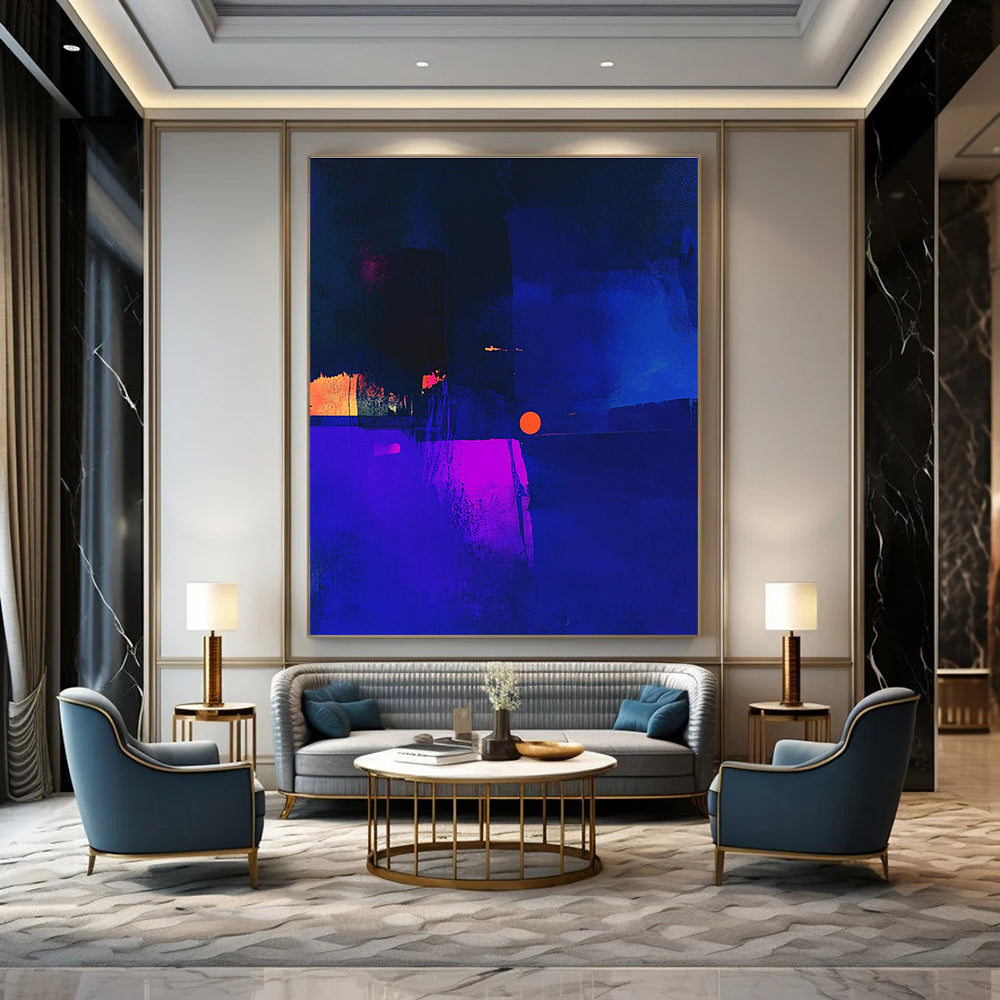 Neon Abstract Composition Painting for Trendy Nightclubs GAB1029