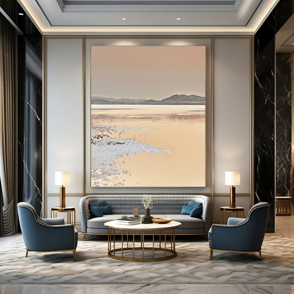 Desert Landscape Serene Abstract Painting for Nature - Inspired Interiors GAB1481