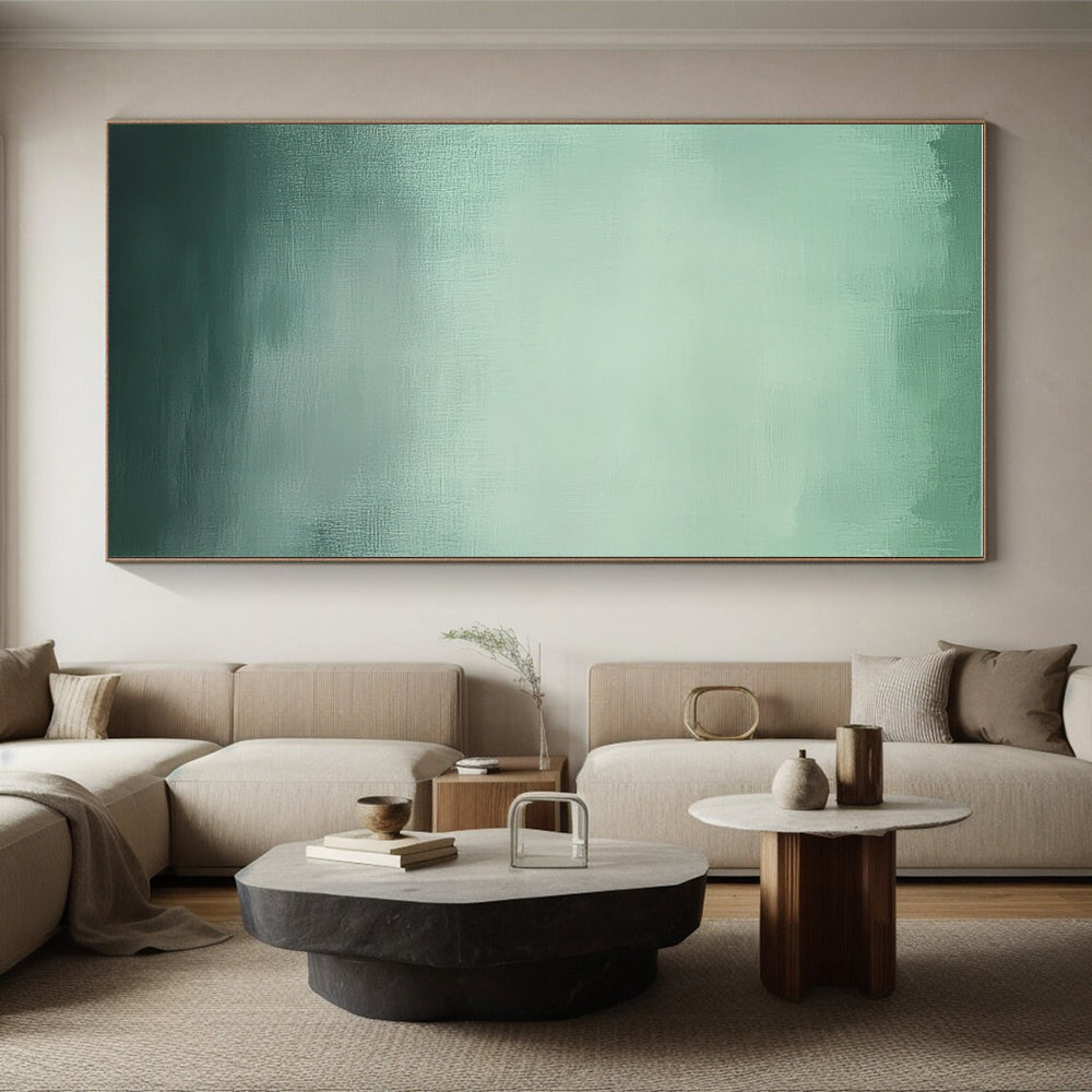 Green - Gradient Abstract Painting with Subtle Transitions WINK871
