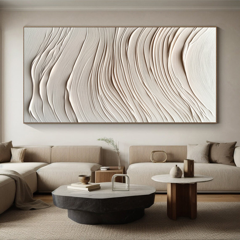 Textured - Wave Abstract Painting with 3D Effects WINK873
