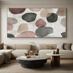 Earth Toned Abstract Shapes 2 Painting with Soothing Repetition WINK725