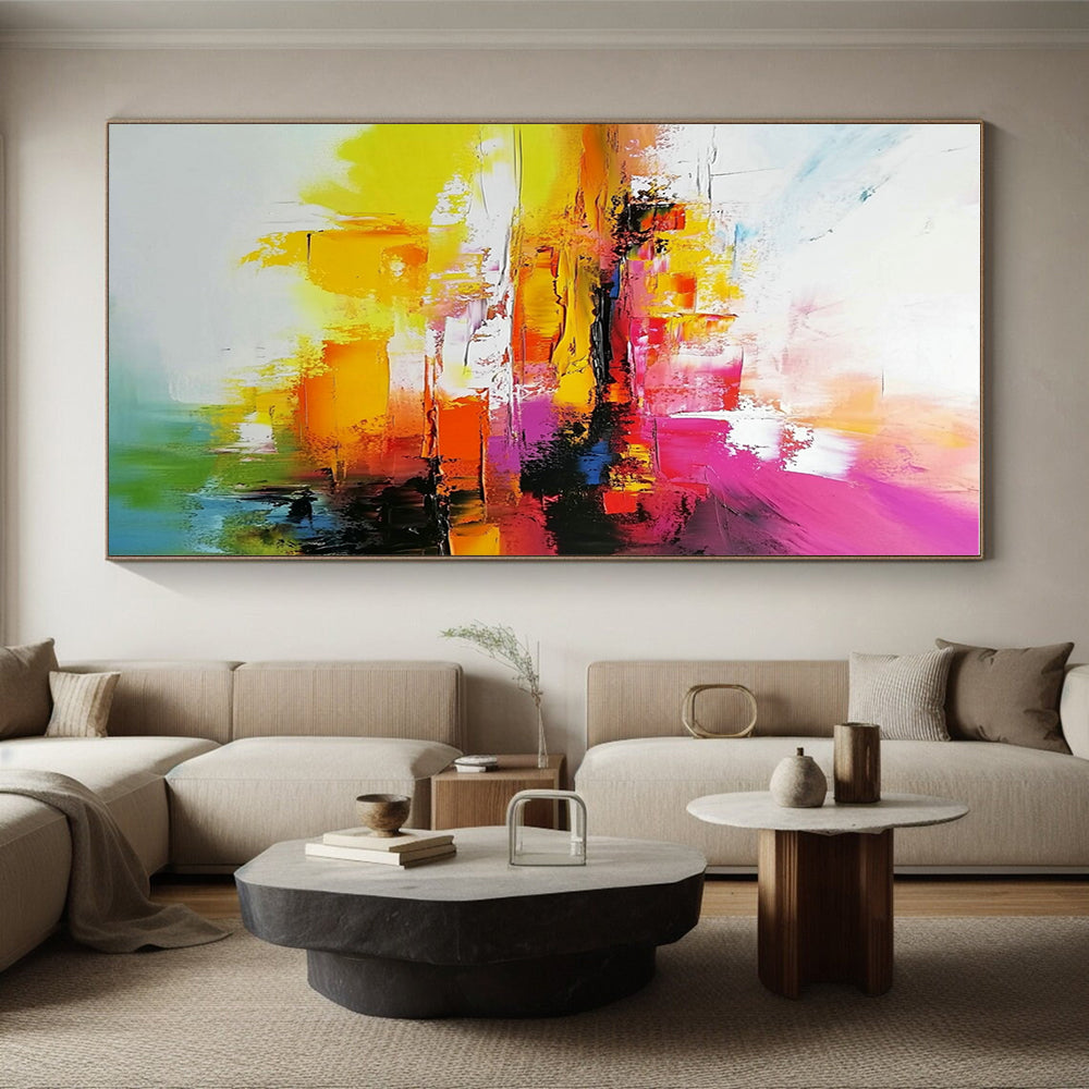 Colorful Abstract Landscape Painting with Vivid Imagery WINK553