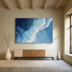 Aerial Ocean Wave Abstract Painting for Coastal - Themed Restaurants YHT258