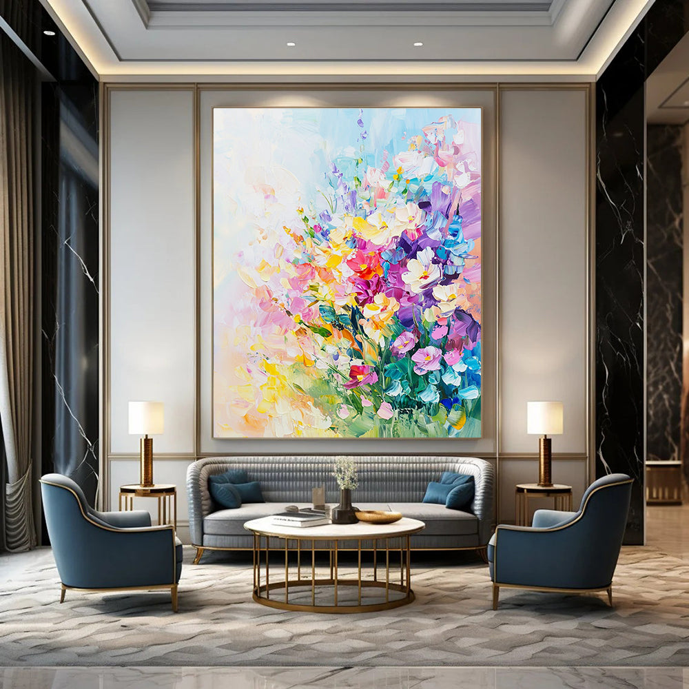 Colorful Flower Bouquet Abstract Painting for Feminine - Style Boutiques GAB1325