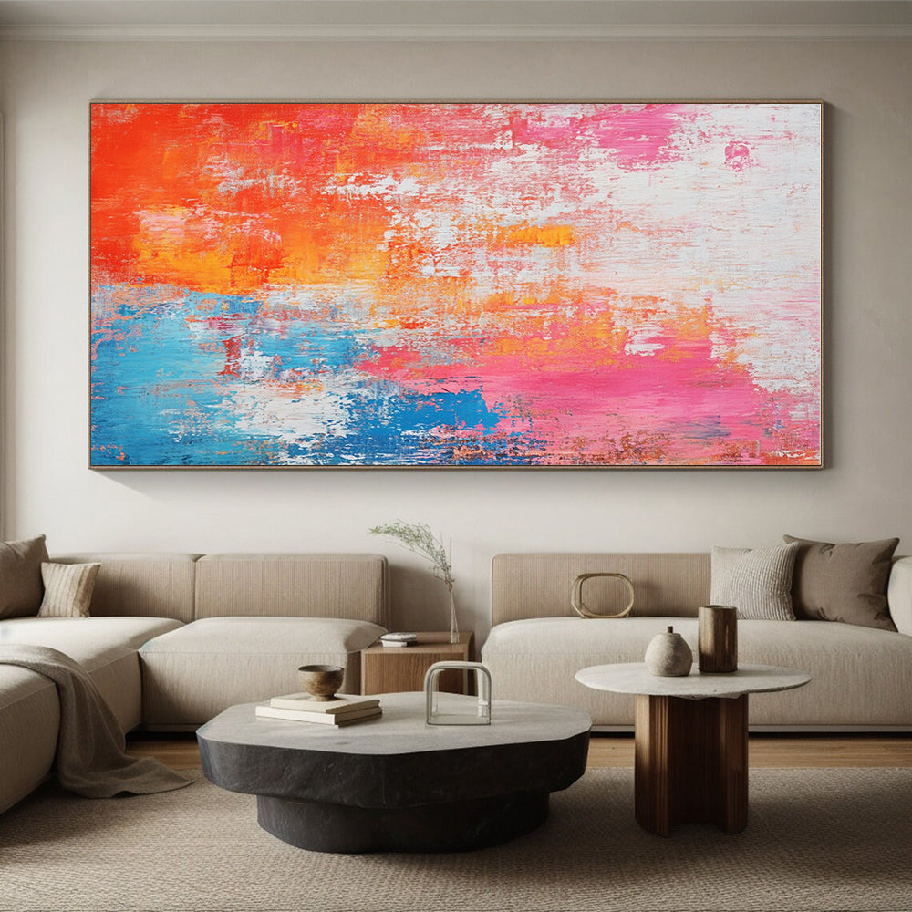 Colorful Textured Abstract Painting with Vivid Energy WINK691