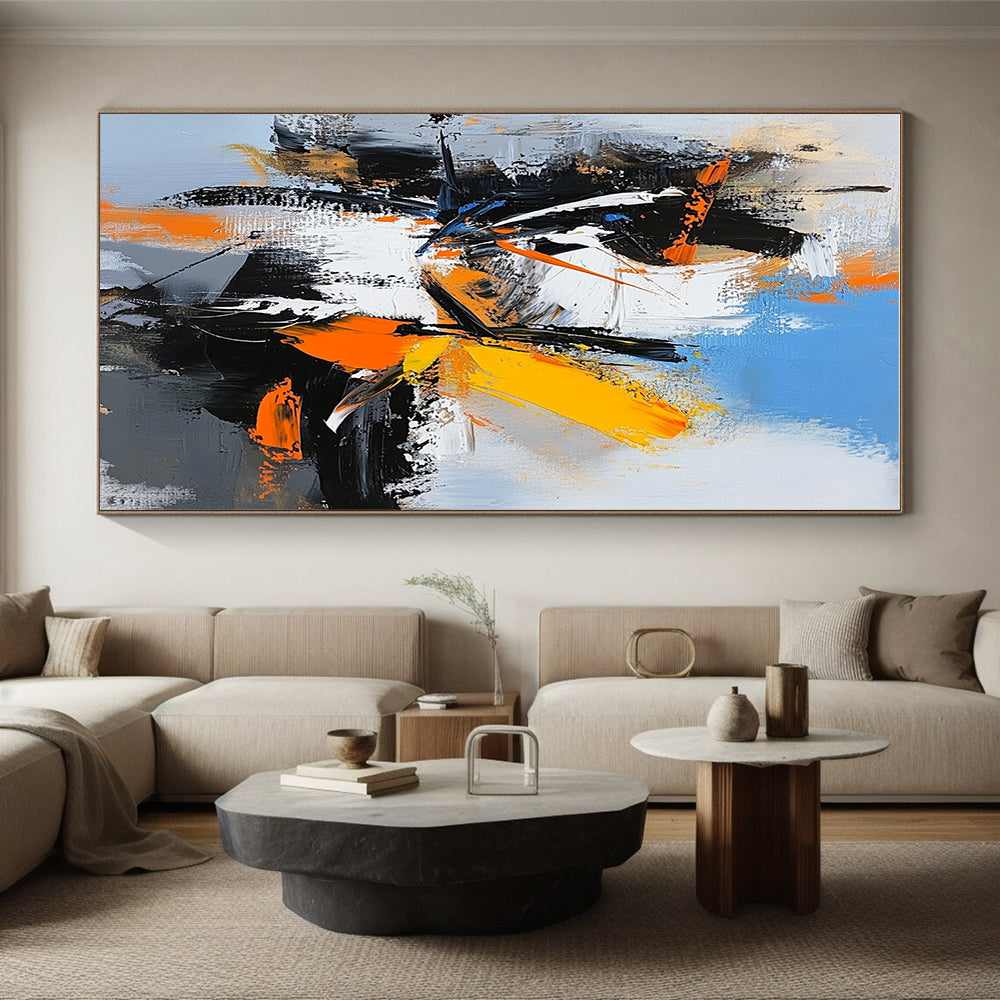 Colorful Abstract Shapes Painting with Dynamic Vitality WINK408