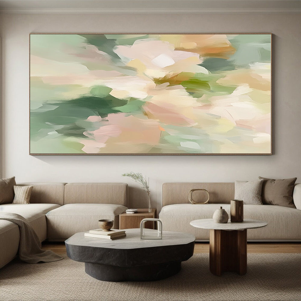 Soft Abstract Florals Painting with Subtle Grace WINK414