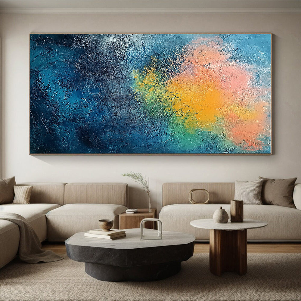 Colorful Blended Abstract Painting with Dreamy Hues WINK683