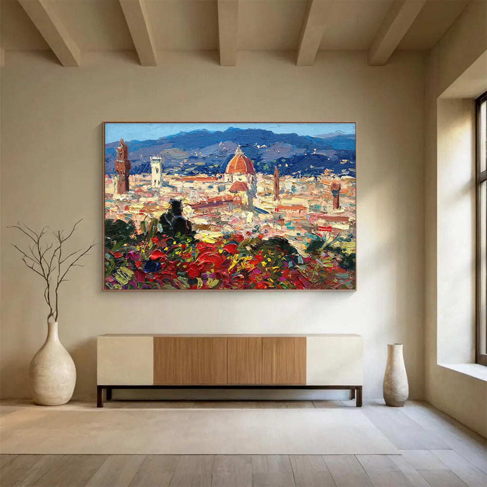 Cityscape Abstract Painting for Art - Loving Office Spaces YHT437