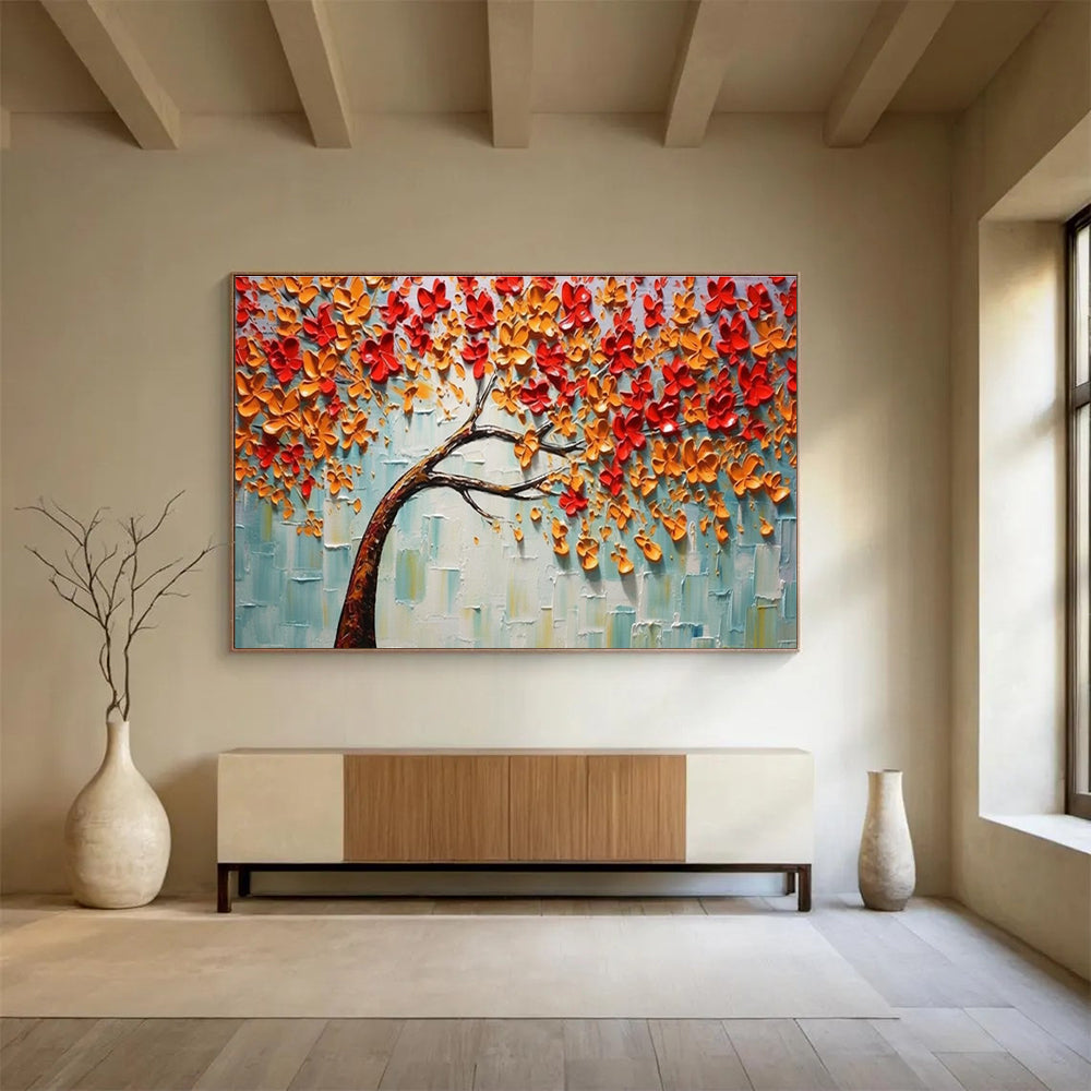 3D Flowering Tree Abstract Painting for Garden - Themed Cafes YHT168