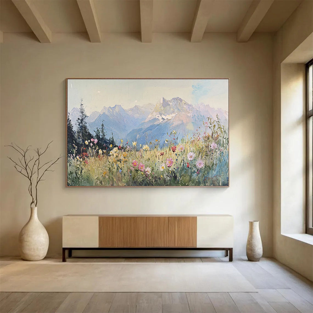 Alpine Meadow Abstract Painting for Outdoor - Enthusiast Studies YHT409