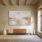 Two Figures in Abstract Landscape Painting for Romantic Spaces YHT079