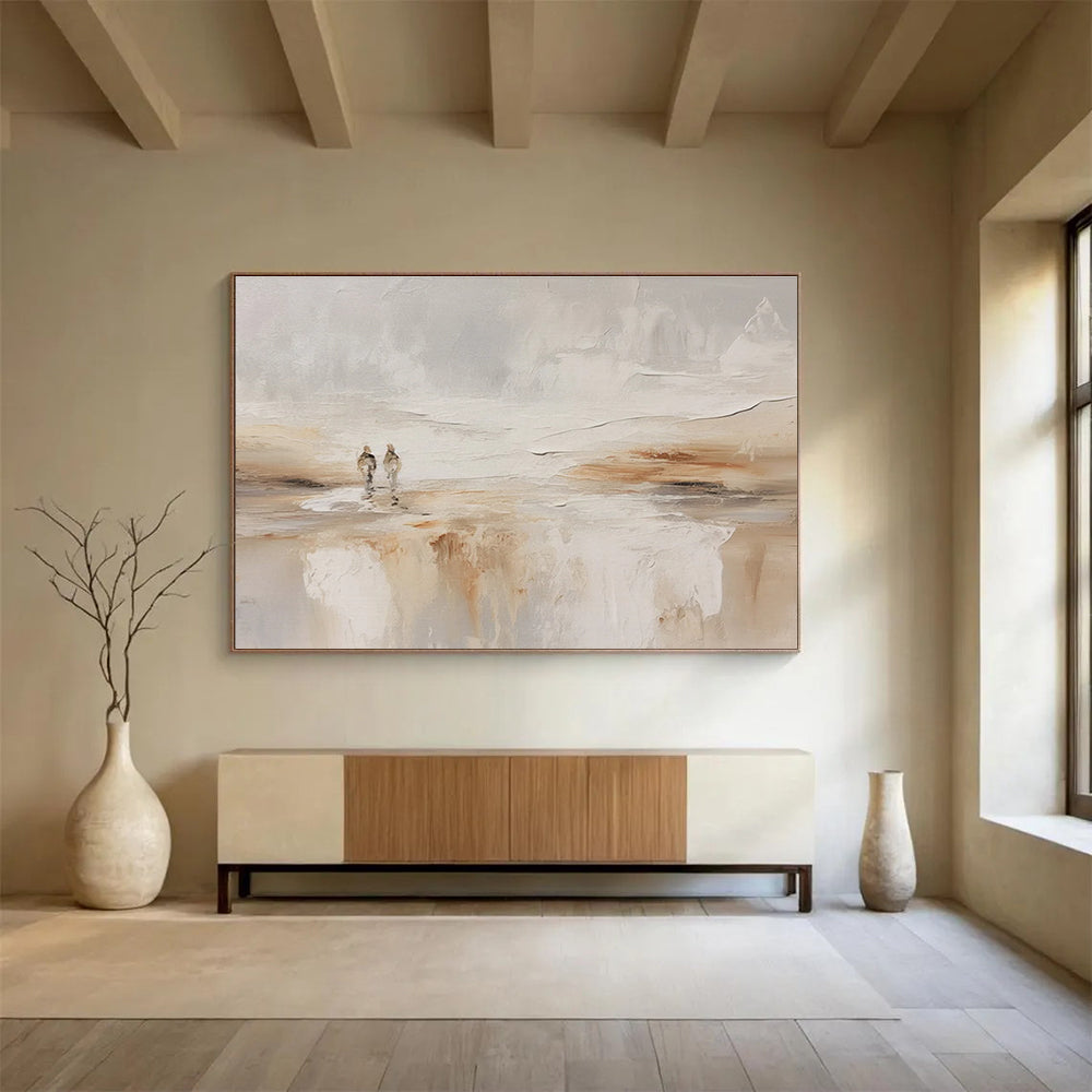Two Figures in Abstract Landscape Painting for Romantic Spaces YHT079
