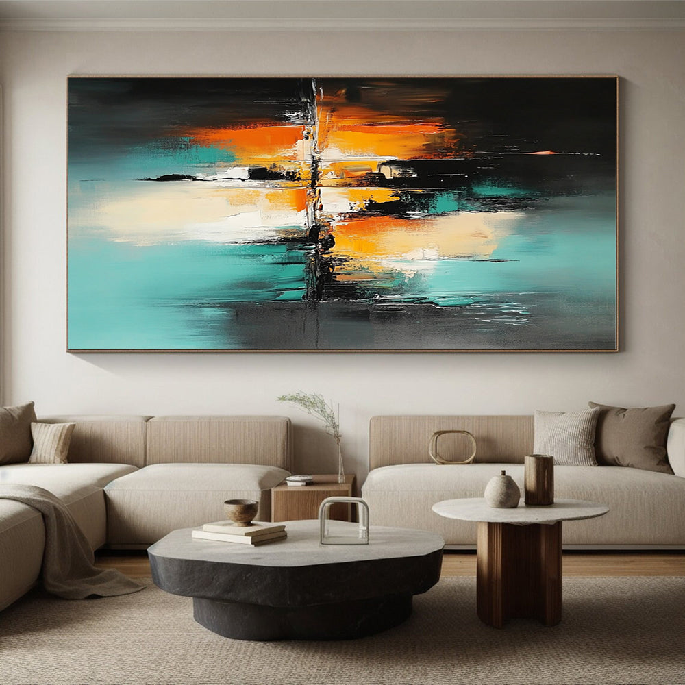 Colorful Reflection Abstract Painting with Ethereal Charm WINK720
