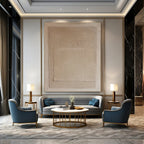Beige Textured Layered Abstract Painting for Minimalist Living Spaces HENG360
