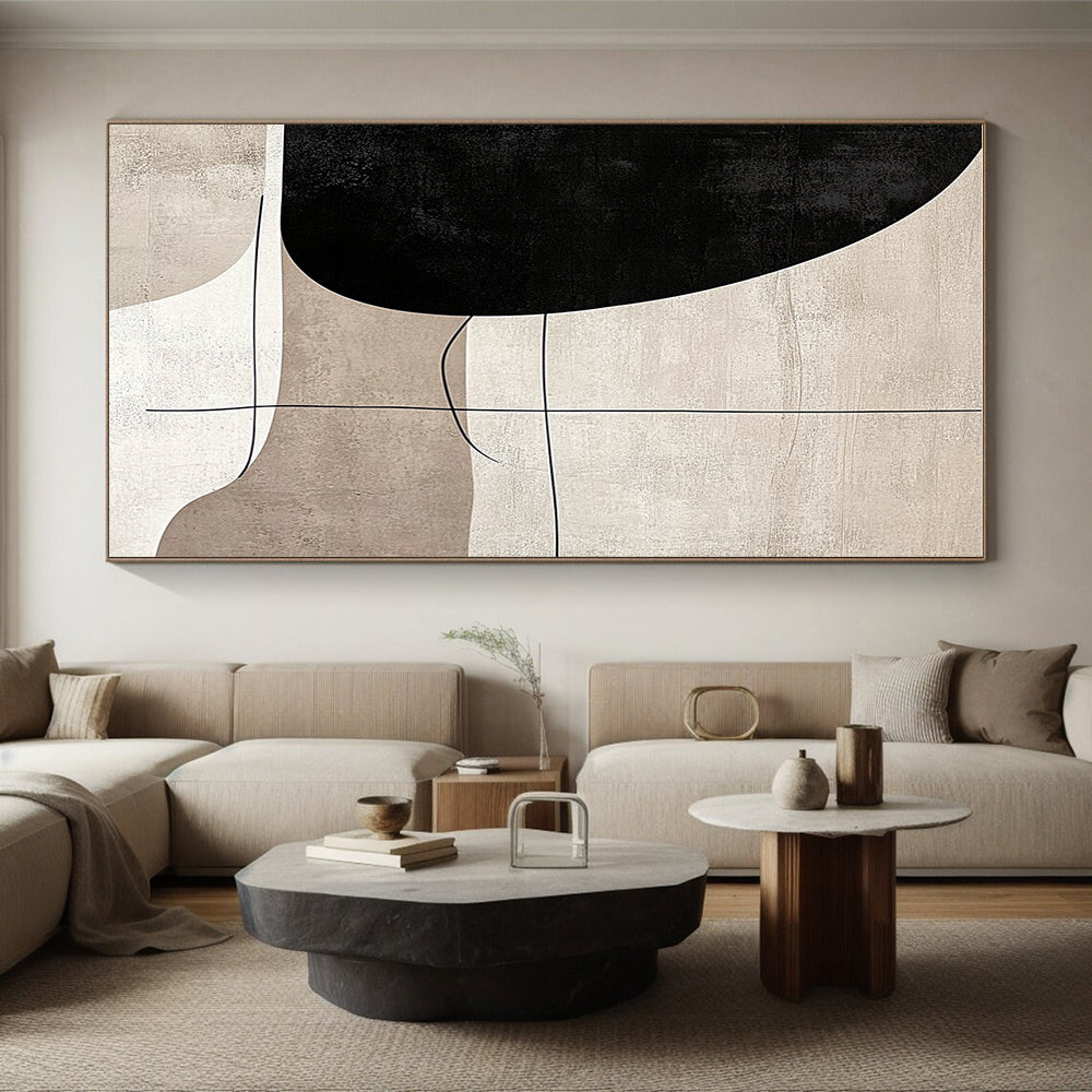 Minimalist Abstract Forms Painting with Quiet Sophistication WINK418